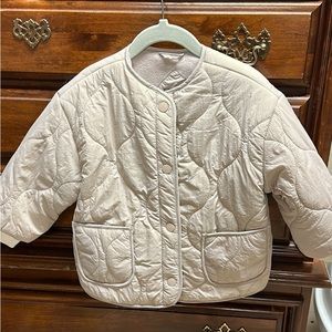 Zara Kids Quilted Bomber Jacket
